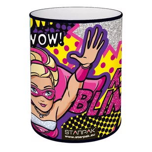 Starpak Piórnik 275522 metalowy kubek Barbie Super Ksieżniczki - Piórniki - miniaturka - grafika 1