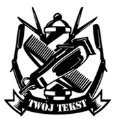 Dekoracje domu - Dekoracja Ścienna Salonu Fryzjer Barber Nazwa K163 - miniaturka - grafika 1