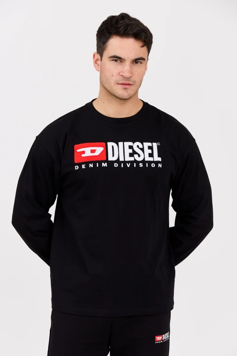DIESEL Czarny longsleeve męski T-BOXT-LS-DIV L