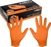 Neo Rękawiczki nitrylowe (Rękawiczki nitrylowe, pomarańczowe, 50 sztuk, rozmiar L)