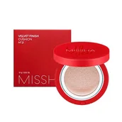 Podkłady do twarzy - Missha Velvet Finish Cushion SPF50+/PA+++ podkład odcień No 21 - miniaturka - grafika 1