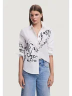 Koszule damskie - Desigual Koszula 25SWCW05 Biały Regular Fit - miniaturka - grafika 1