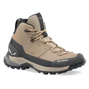 Buty trekkingowe damskie Salewa Puez Leather Mid Powertex - Buty trekkingowe damskie - miniaturka - grafika 1