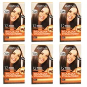 Zestawy kosmetyków damskich - Kativa, Alisado Brasileno Brazilian Straightening, Zestaw Do Keratynowego Prostowania Włosów, 6 Szt. - miniaturka - grafika 1