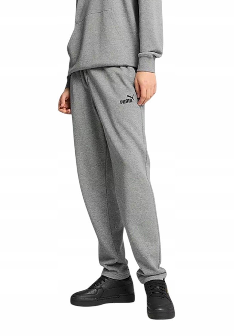 PUMA SPODNIE DRESOWE MĘSKIE ESS NO. 1 LOGO SWEATPANTS SZARE r.XL
