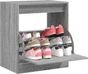 Szafki na buty - Szafka na buty szara Sonoma 60x42x69 cm materiał drewnopochodny - miniaturka - grafika 1
