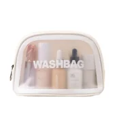 Kosmetyczki, organizery i kuferki - Ecarla, Kosmetyczka Rozkładana Washbag, Kuferek, Biały - miniaturka - grafika 1