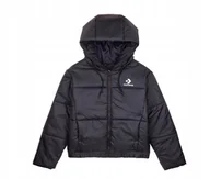 Moda i Uroda OUTLET - Kurtka czarna CONVERSE Short Puffer Jacket rozm. XL - miniaturka - grafika 1
