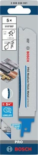 BOSCH BRZESZCZOT DO PIŁY SZABLASTEJ PRO MEDIUM-THICK METAL PRECISE S937BEF 1,1 x 25 x 150mm /5szt. - Brzeszczoty - miniaturka - grafika 1