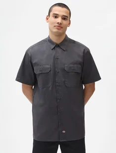 camicie uomo dickies work shirt dk0a4xk7 ch0 charcoal gray - Koszule męskie - miniaturka - grafika 1