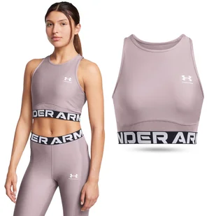 Koszulka treningowa damska Under Armour HeatGear Rib Tank bez rękawów - Koszulki sportowe damskie - miniaturka - grafika 1