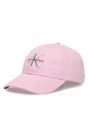 Czapki damskie - Calvin Klein Czapka z daszkiem Monologo Embroidery Baseball Hat LV04K5026G Różowy - miniaturka - grafika 1