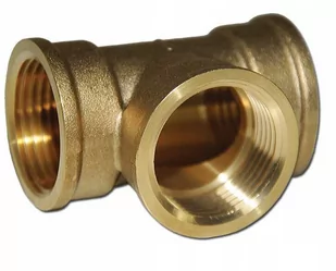 Trójnik 1'' mosiądz GWINT GW/GW/GW - Akcesoria grzewcze - miniaturka - grafika 1