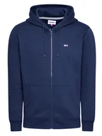 Bluzy męskie - TOMMY JEANS bluza granatowa zapinana na zamek Navy, Rozmiar M - miniaturka - grafika 1