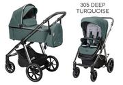 Wózki dziecięce - ESPIRO BUENO 3w1 | DARMOWA DOSTAWA! | ODBIÓR OSOBISTY! - 305 Deep Turquoise - miniaturka - grafika 1