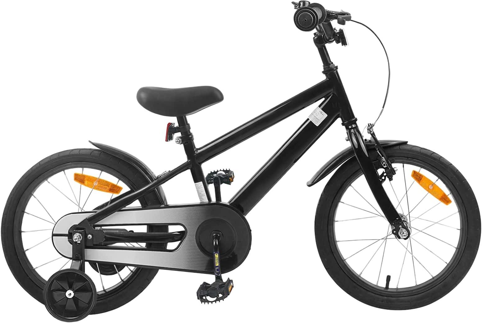 vidaXL vidaXL Rower Dziecięcy 16 Cali dla dzieci w wieku 4-6 lat Czarny