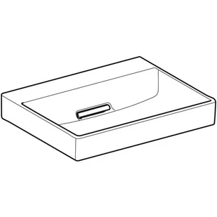 Geberit One Umywalka meblowa 60x48 cm bez otworu na baterię bez przelewu biały z powłoką KeraTect 505.033.00.1 - Umywalki - miniaturka - grafika 2