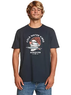 Quiksilver Koszulka męska Basic Blue S - Koszulki męskie - miniaturka - grafika 1