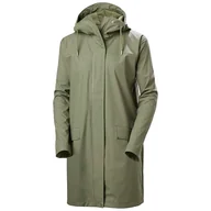 Płaszcze damskie - Helly Hansen Damski płaszcz przeciwdeszczowy W Moss, zielony, S - miniaturka - grafika 1