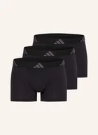 Majtki damskie - Adidas Bokserki Active Flex Cotton, 3 Szt. schwarz - miniaturka - grafika 1