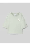 Koszulki i topy damskie - T-shirt z nadrukiem z logo - Champion - miniaturka - grafika 1