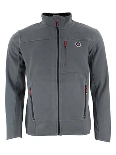 Peak Mountain Kurtka polarowa "Calonor" w kolorze szarym - Odzież trekkingowa męska - miniaturka - grafika 1