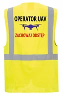 Odzież robocza - Kamizelka odblaskowa OPERATOR UAV - kieszenie, nadruk, rozmiar XXL - miniaturka - grafika 1