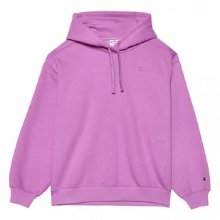 Damska bluza dresowa nierozpinana z kapturem Champion Rochester Hooded Sweatshirt - fioletowa - CHAMPION - Bluzy sportowe damskie - miniaturka - grafika 1