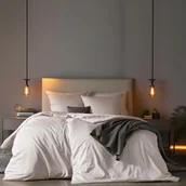 Pościel - Estella Pościel Mako Satyna Szara 7844/915 Valetta : Kolor - 915/platin, Wymiary - 140/200+70/80 - miniaturka - grafika 1