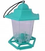 Karmniki dla ptaków - Greenmill KARMNIK Z DASZKIEM PLASTIKOWY ZIELONY SZEROKOŚĆ 13cm WYSOKOŚĆ 18cm - miniaturka - grafika 1