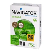 Papier do drukarek - NAVIGATOR Navigator Eco-Logical COP075CB papier do kserokopiarek, format: A4, gramatura papieru: 75 g/m, wysoki poziom bieli, 500 arkuszy NAVA475-REAM - miniaturka - grafika 1