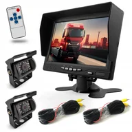 Kamery cofania - Monitor Bus Tir 2xKAMERA Cofania 10M Pilot Ir Led - miniaturka - grafika 1