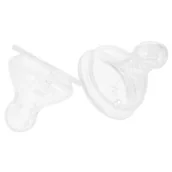 Smoczki uspokajające - Nuk 709245 SMOCZEK NA BUTELKĘ SILIKONOWY 0-6 M 2SZT - miniaturka - grafika 1