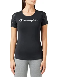 Champion t-shirt damski c-tech, czarny, XS - Koszulki i topy damskie - miniaturka - grafika 1