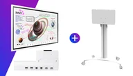 Monitory reklamowe i wyświetlacze - Samsung Flip Pro 65" WM65B z wózkiem celexon Seoul i skrzynką przyłączeniową - miniaturka - grafika 1