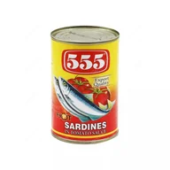 Konserwy i dania rybne - Sardynki w ostrym sosie pomidorowym Sardines in Tomato Sauce Hot 555 155g - miniaturka - grafika 1
