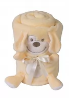 Koce i narzuty dla dzieci - Kocyk maskotka 85x100 Kremowy Piesek Willy BabyMatex - miniaturka - grafika 1