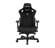 Fotele gamingowe - Anda Seat Kaiser 3 L Gamingowy do 150kg Tkanina Czarny - miniaturka - grafika 1