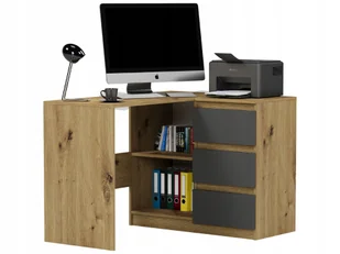 Mobene N-4P Antracyt - Biurka - miniaturka - grafika 1