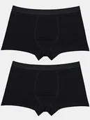 Majtki męskie - Bokserki męskie 2-pak M czarny M - miniaturka - grafika 1