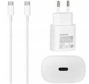 Ładowarki do telefonów - Szybka Ładowarka Sieciowa Samsung 25W Fast Charge + Kabel USB-C TYP C 1,8M - miniaturka - grafika 1