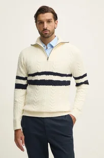 Guess sweter z domieszką wełny ELRIC męski kolor beżowy  M4BR12.Z3HA2 - Swetry męskie - miniaturka - grafika 1