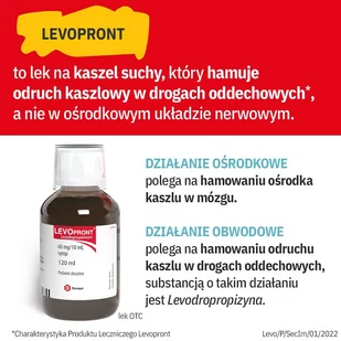 Levopront syrop 60mg/10ml na kaszel 120 ml 4850612 - Przeziębienie i grypa - miniaturka - grafika 3