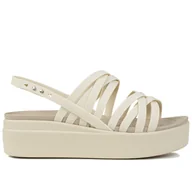 Sandały damskie - Sandały damskie na basen Crocs BROOKLYN STRAPPY LOWWDG - miniaturka - grafika 1
