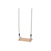 Place zabaw - Huśtawka z drewna świerkowego 40 x 16 cm z linami 1,8 m - miniaturka - grafika 1