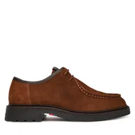 Półbuty męskie - Półbuty Tommy Hilfiger Comfort Lwt Moc Toe FM0FM05589 Brązowy - miniaturka - grafika 1