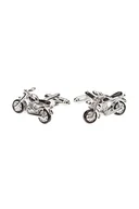 Spinki do mankietów i krawatów - Spinki Srebrne Motocykle - miniaturka - grafika 1