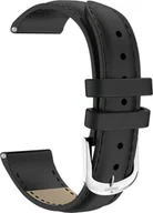 Akcesoria do smartwatchy - Pasek do Smartwatch Giewont GW300 skórzany CZARNY GWP18B - miniaturka - grafika 1