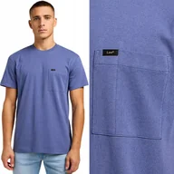 Koszulki męskie - Lee Relaxed Pocket Tee Surf T-Shirt Luźna Niebieska Bawełniana Koszulka S - miniaturka - grafika 1
