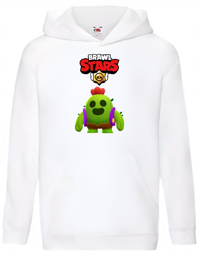 Bluza dziecięca z grą Brawl Stars postać Zadymiarz Spike dla gracza